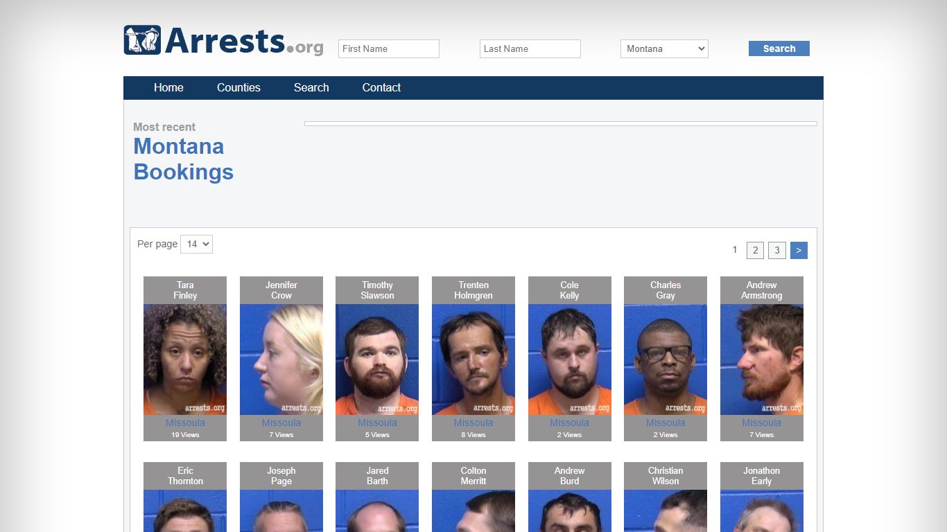 Montana Arrests and Inmate Search